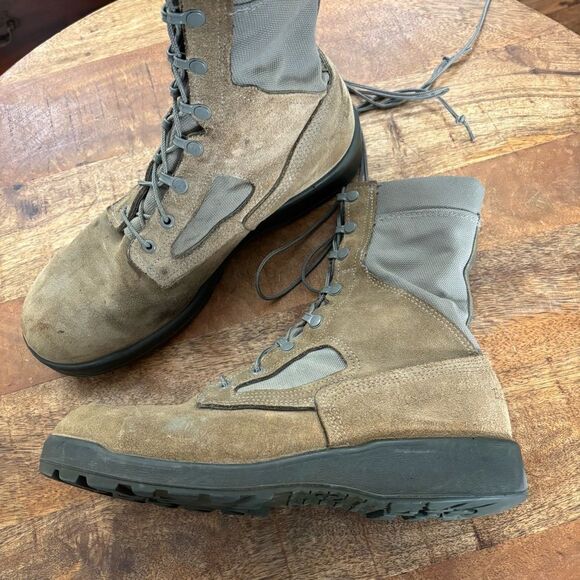 Vintage mens US military suede desert Italy army desert storm suede combat boots - Picture 1 of 6